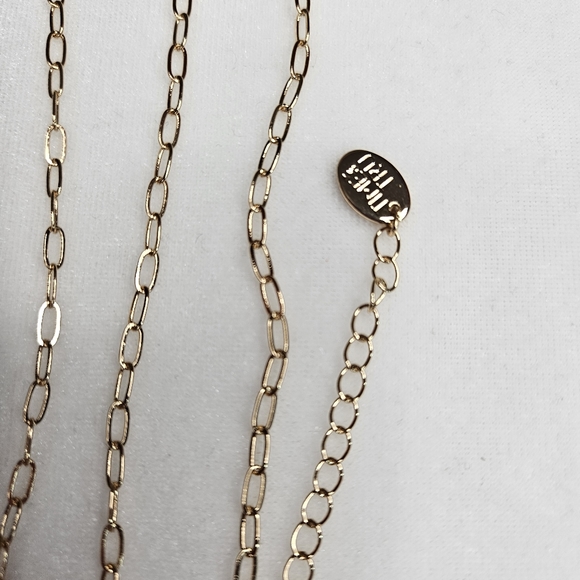 Women's Lot of Jewelry 2 Necklaces 1 Pair of Earrings Gold Tone Colorful NWOT - Picture 5 of 12